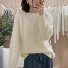 羊绒衫女秋冬简约内搭毛衣纯色套头打底衫，女装羊绒衫，仟禧羊绒