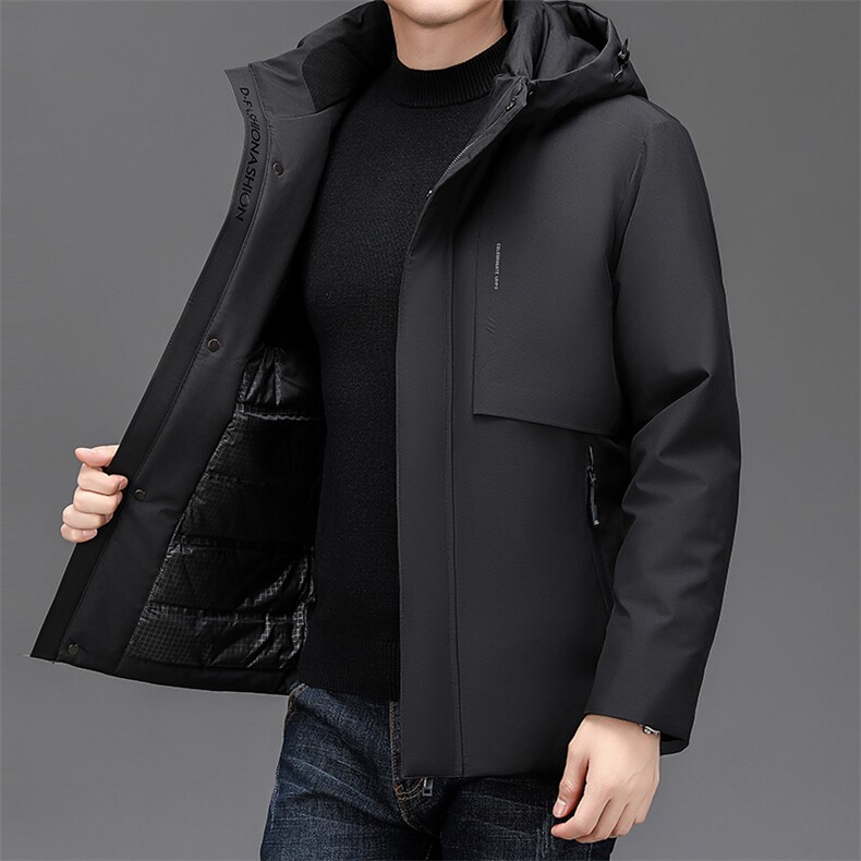 NN6301钱塘2020-3商务休闲简约冬季厚款中年男士羽绒服P205图片