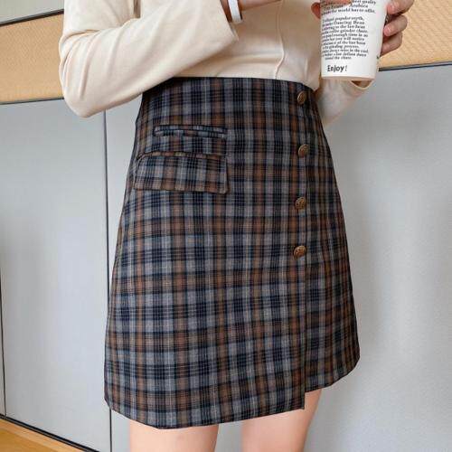 格子半裙，女装半身裙，雪莉·金