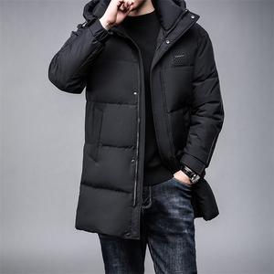 B2302冬季新款男装羽绒服连帽中长款主推大货性价比高长期款图片