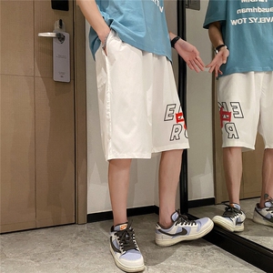 1港风休闲大码M-5XL运动5分原宿潮流五分裤男士中裤DK780P25控38图片