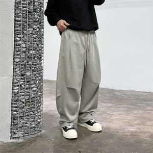 2025新款休闲男裤宽松直筒时尚潮流卫裤百搭裤子529 P80，男装休闲裤，电商B332-1