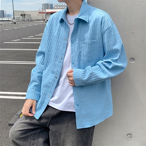 长袖衬衫日系港风ins宽松衬衣男生潮流百搭休闲外套C0557-P58图片