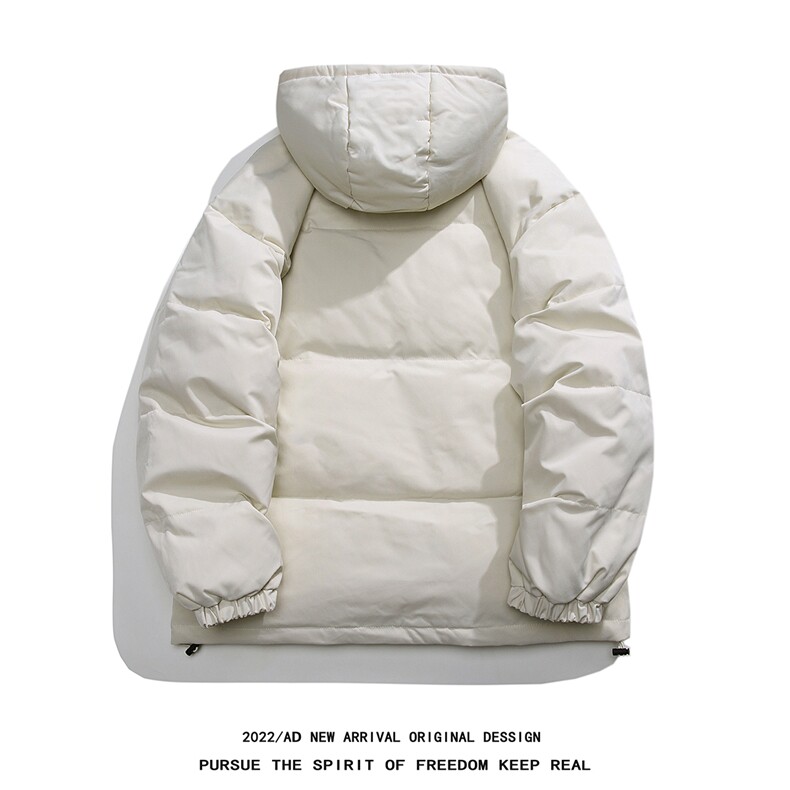 白鸭绒白底22冬季潮流卡通动漫印花保暖连帽羽绒服YR178P195控258,男装羽绒服,电商A247-1