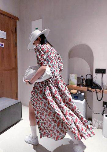 花开衫式连衣裙，女装连衣裙，last name