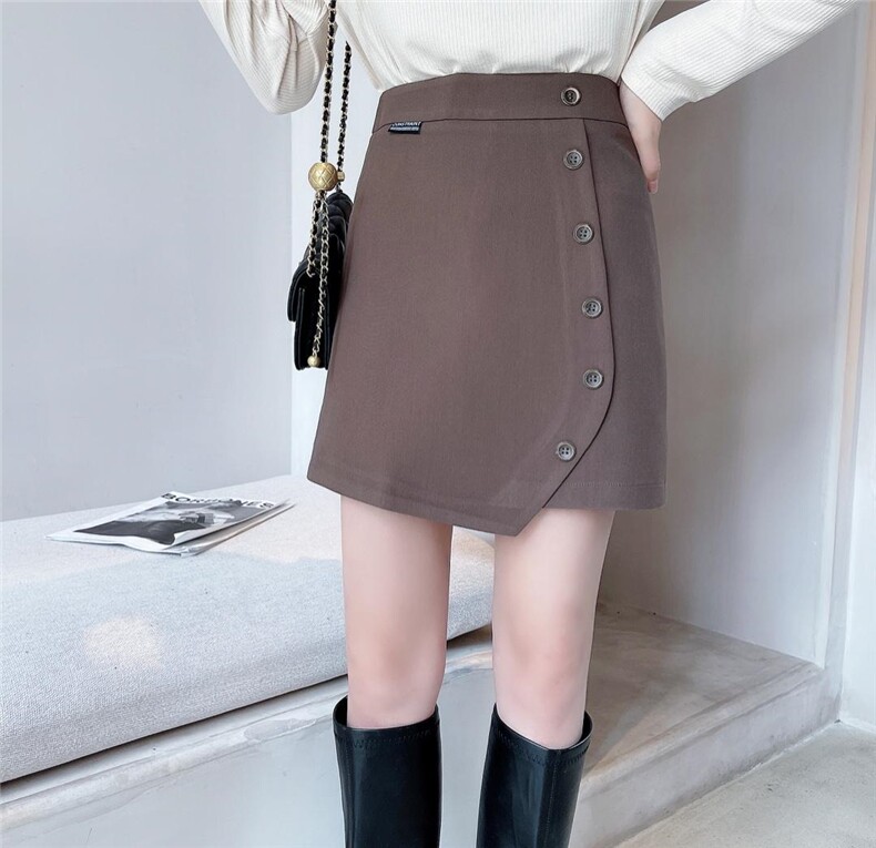 扣子短裙秋款s_xL，其它，秀禾