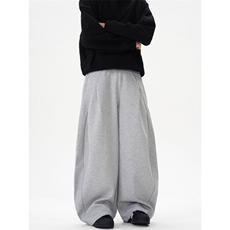 新款美式解构设计感阔腿弯刀卫裤女宽松休闲运动裤K0252-P48，男装休闲裤，星座308B-2