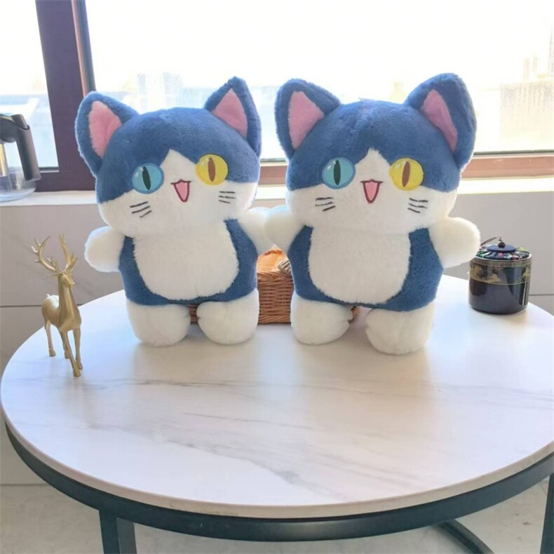 抓娃娃机推荐首选鲨鱼猫厂家直销，十寸十五寸毛绒玩具厂家