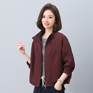 时尚女装棉服 立领拉链假两件外套 保暖显瘦短款棉衣图片