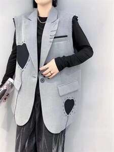 欧洲站欧货潮西装马甲女2021新款宽松百搭气质图片
