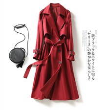 现货四色【正常发货】主推2024春秋新款韩版卡其色风衣外套女，女装风衣，艾乐芳