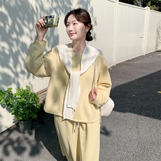 现货！！黄色卫衣套装（配披肩）2C203-6307-P185-K298，女装套装/套裙，2C203