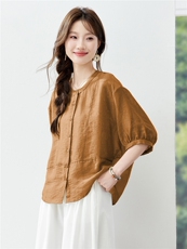 现货新品2026夏装新款亲肤透气休闲女士衬衣·，女装衬衫，木子恋