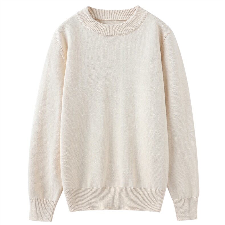 2025年新秋季新款百搭男女同款纯色平面半高领童装，童装儿童针织衫，斯美雅电商供货