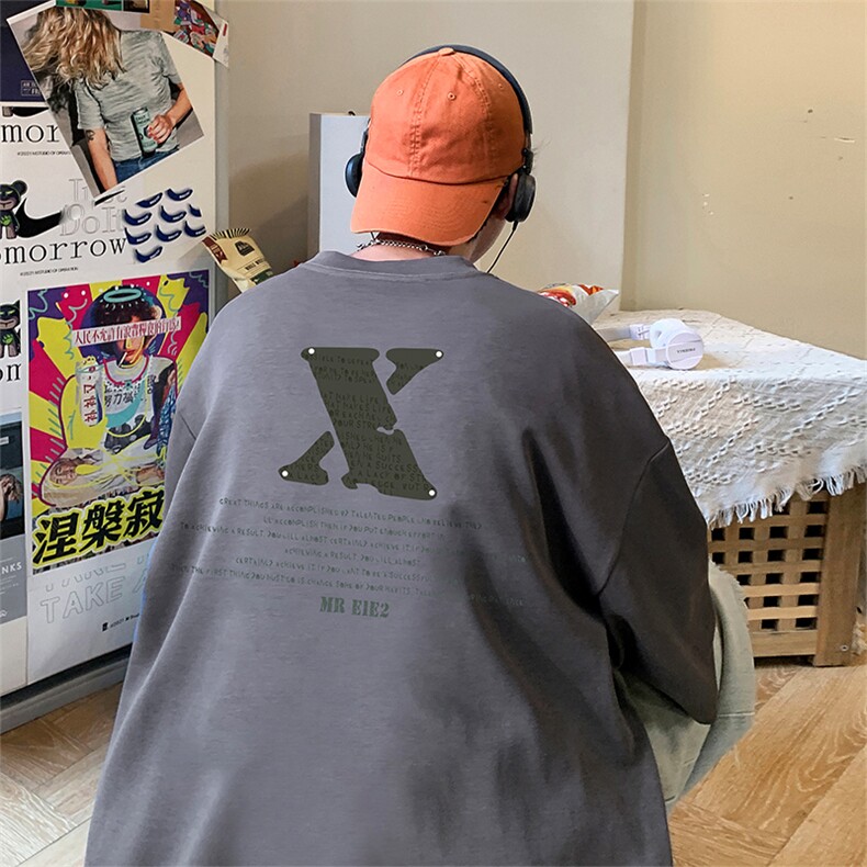 量大优供视频220克美式短袖t恤T2309得物直播有280克品质,男装T恤,电商A486