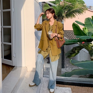 【现货】高品质拼纱假两件廓形西服251-603-P125-K188图片