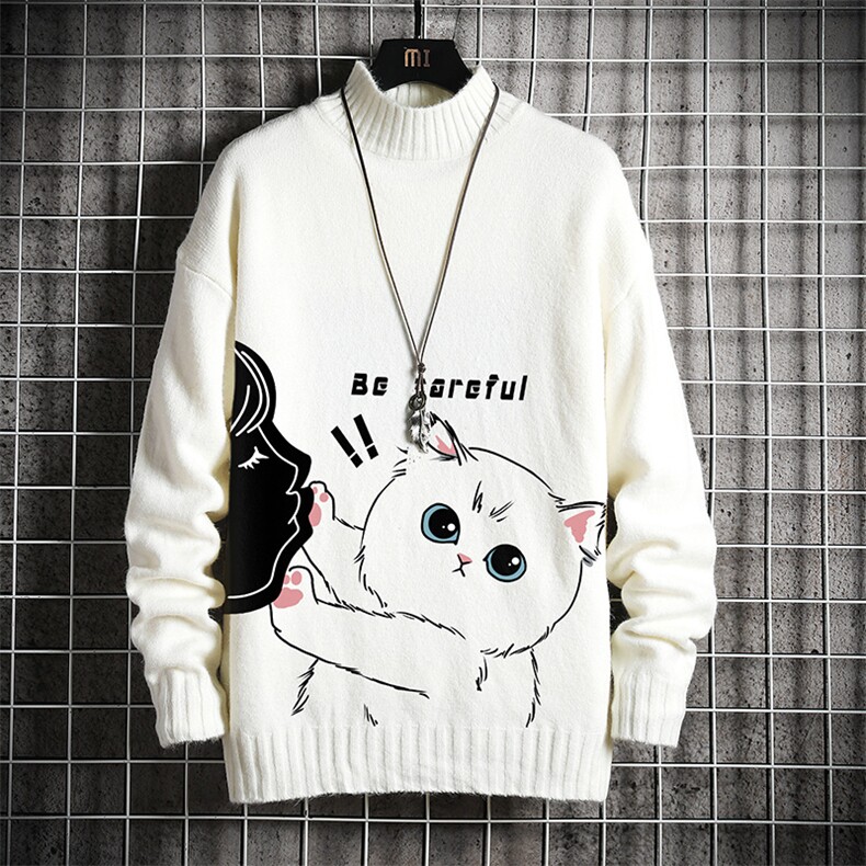 M18116正-P45加绒-P65半高领毛衣男士大码针织衫男毛线衣男线衫，男装针织衫/毛衣，电商A040A