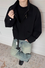 全棉帆布cleanfit多口袋大码美式立领夹克外套男J5247-特P88控158，男装夹克，电商A001-1