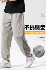 潮流前线日系潮牌无影墙夏季新款男士冰丝休闲裤CK2321-P45，男装休闲裤，星座717