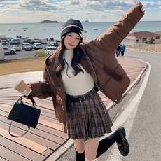时尚保暖女士短款羽绒服显瘦百搭冬季外套，女装羽绒服，秋水欣儿