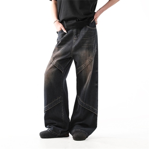 903-AK113-特P65【89】 S-XXL 设计走线牛仔裤！1图片