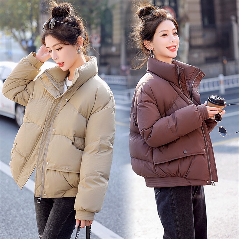 短款羽绒服女2024冬季新款小个子独特漂亮超好看红色欧货厚面包服,女装羽绒服,姿衣坊