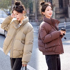 短款羽绒服女2024冬季新款小个子独特漂亮超好看红色欧货厚面包服，女装羽绒服，姿衣坊
