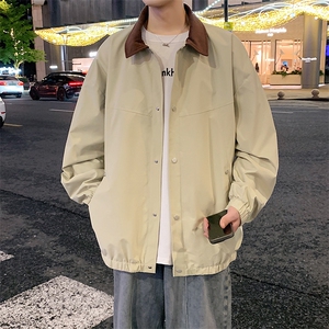 港风上衣夹克宽松落肩翻领工装外套 JK863 P70图片