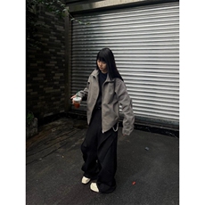 【有货】cleanfit灰色短款盔甲外套男春秋高级感夹克S260LL-P65，男装夹克，星座1007（原301D）