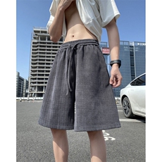 夏季新款潮流宽松休闲麦穗条宽松百搭短裤B315-K25567-特p30控58，男装休闲裤，电商B315