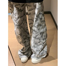 MCK33LL-P69美式复古灰色迷彩工装裤宽松直筒阔腿裤，男装工装外套，星座1007（原301D）