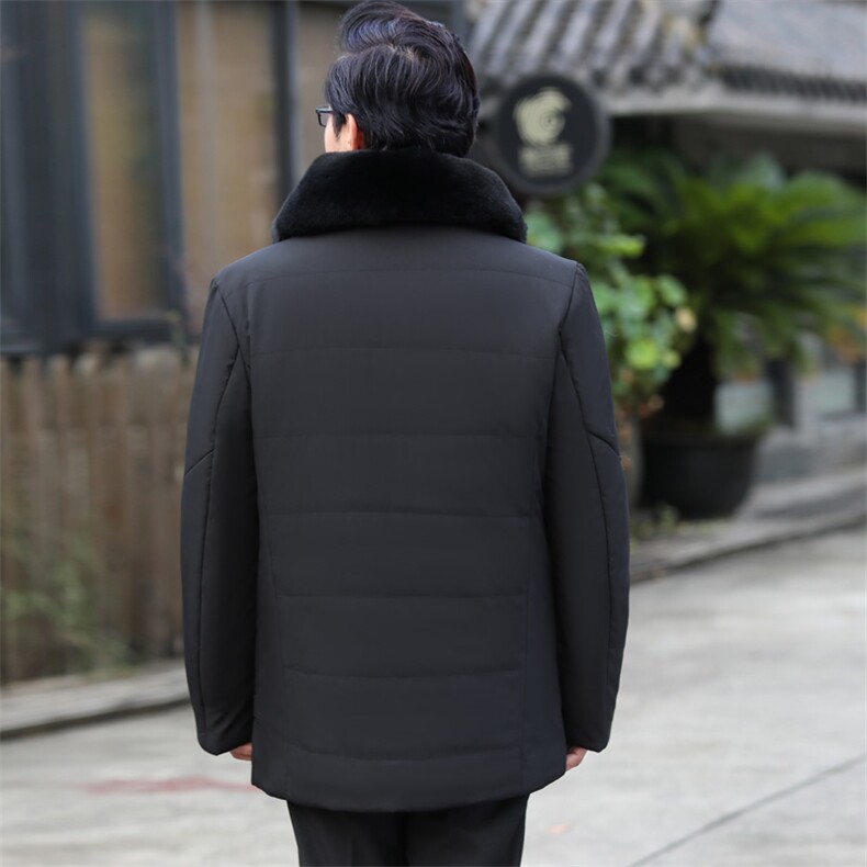 8816/爸爸棉衣有大码中老年冬装外套中长款加绒加厚保暖棉服,男装棉衣,星座1216（原钱塘722）