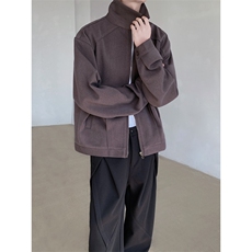 24秋季哈灵顿蜂鸟老干部磨毛夹克外套JK34-P128，男装夹克，电商B288