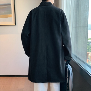 FY676-78限价118 日系风衣港风长款大码宽松衣服休闲潮流秋季过膝图片