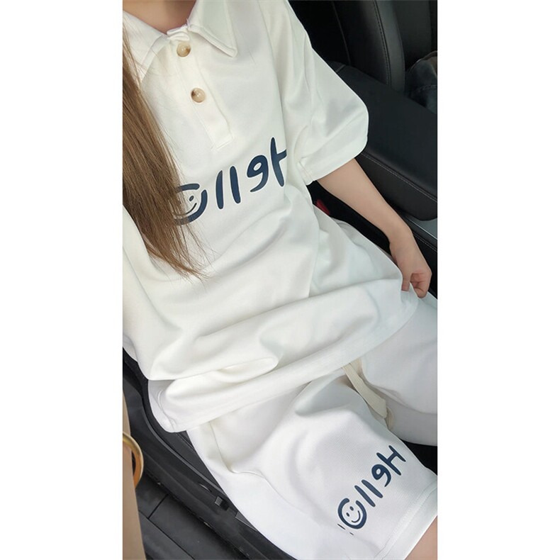 polo衫潮情侣短袖套装T3671上衣特P31控59-DK8632裤子特P26控49，男装Polo衫，电商A007