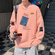 ！2023秋冬新款男士潮牌半高领毛衣百搭潮流针织衫M616P50图片