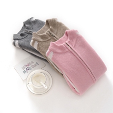 [羊毛]秋冬儿童半高领羊毛开衫男女同款，童装儿童羊毛衫，鑫贝羊绒