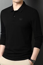 男士长袖翻领Polo衫2023秋季新款纯色中年商务休闲时尚百搭T恤，男装T恤，电商B212（原钱塘6029）