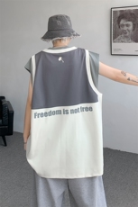 8XL-M重磅！特大码短袖T恤背心男宽松休闲假两件篮球服DX317P68，男装背心/马甲，电商D206-1