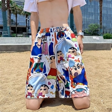卡通情侣短裤男同款宽松速干潮流休闲沙滩裤睡裤DK5544，男装牛仔裤，星座1116A-1（原606A）
