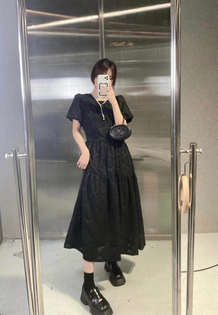 【DAVIDA】韩版设计款菱格连衣裙，女装连衣裙，DAVIDA