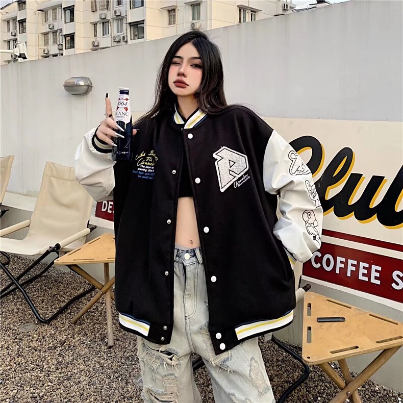 潮牌棒球服男春秋冬季2025新款ins宽松男女休闲夹克潮流秋季外套,男装夹克,星座601-2