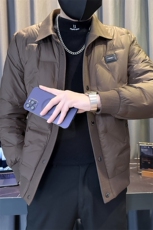 2025新款足货有报告冬季轻薄菱形格羽绒服潮高领外套YR2699，男装羽绒服，星座301B-2（原A443-1）