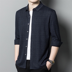 AFG15091钱塘2020-3中年男士春秋季新款时尚休闲帅气长袖衬衣P150图片