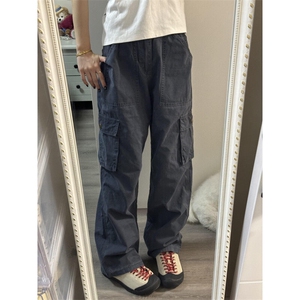 【有货】CK901CC-特P58 美式高街多口袋弯刀工装裤男女褶皱休闲裤图片
