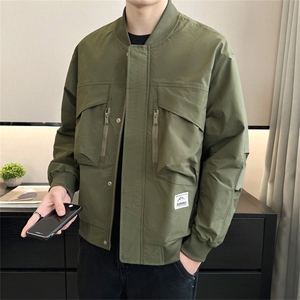 2025春装 店主风新款棒球领工装休闲夹克时尚潮流外套58115-P125图片