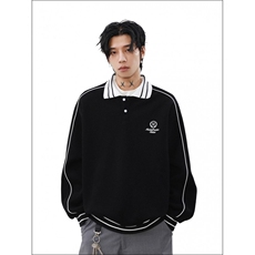 1506/QY2870/P50BOYUE帛跃日系复古条纹棒球服夹克情侣休闲卫衣，男装夹克，星座1506