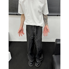 cleanfit解构设计感西裤修身微喇叭高街vibe高级感，男装西裤，星座310A-4