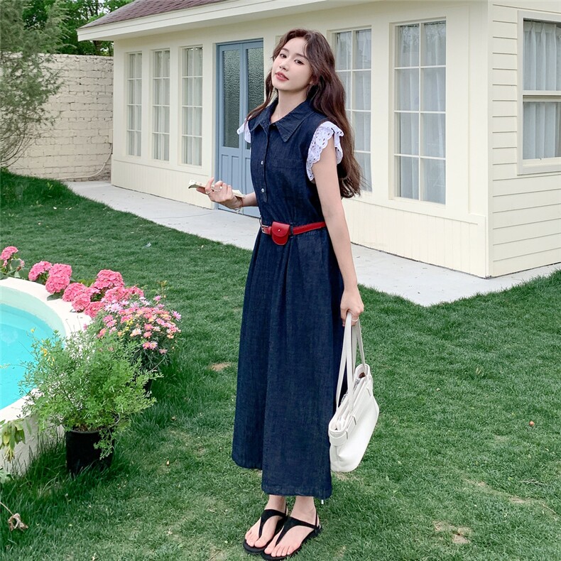 【大货已出】短袖牛仔连衣裙女2025夏季2C227/2532/P155K208,女装连衣裙,2C227