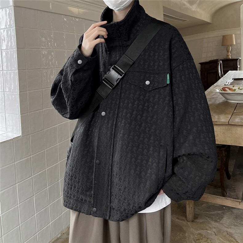小香风美式牛仔夹克男宽松大皂风百搭工装外套JK8740P125控168,男装夹克,星座226-1